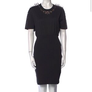 GIVENCHY Studded Black Dress